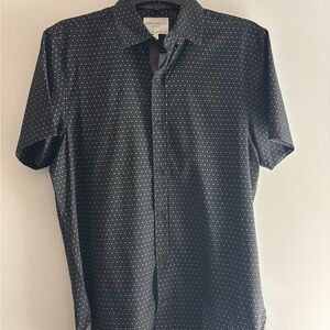 Men's Black Polka Dot Casual Shirt